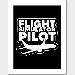 Flight Simulator Pilot Posters and Art